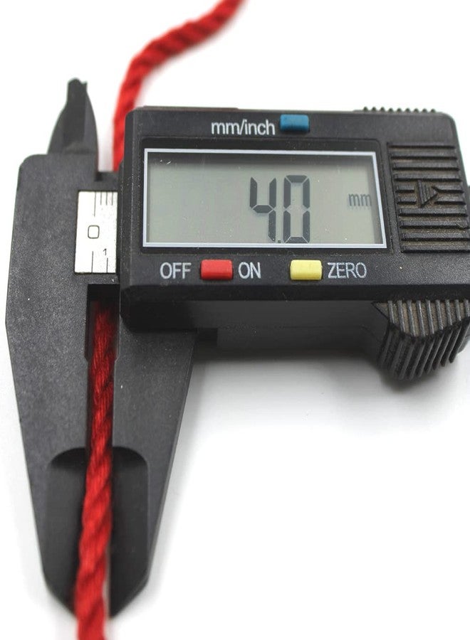 BOBBINY خيط مكرمية قطني مجدول ثلاثي الطبقات من بوبيني (لفافة) مناسب لأعمال المكرمية اليدوية وغيرها من المشاريع | أحمر | 4 مم، 20 متر - Image 4